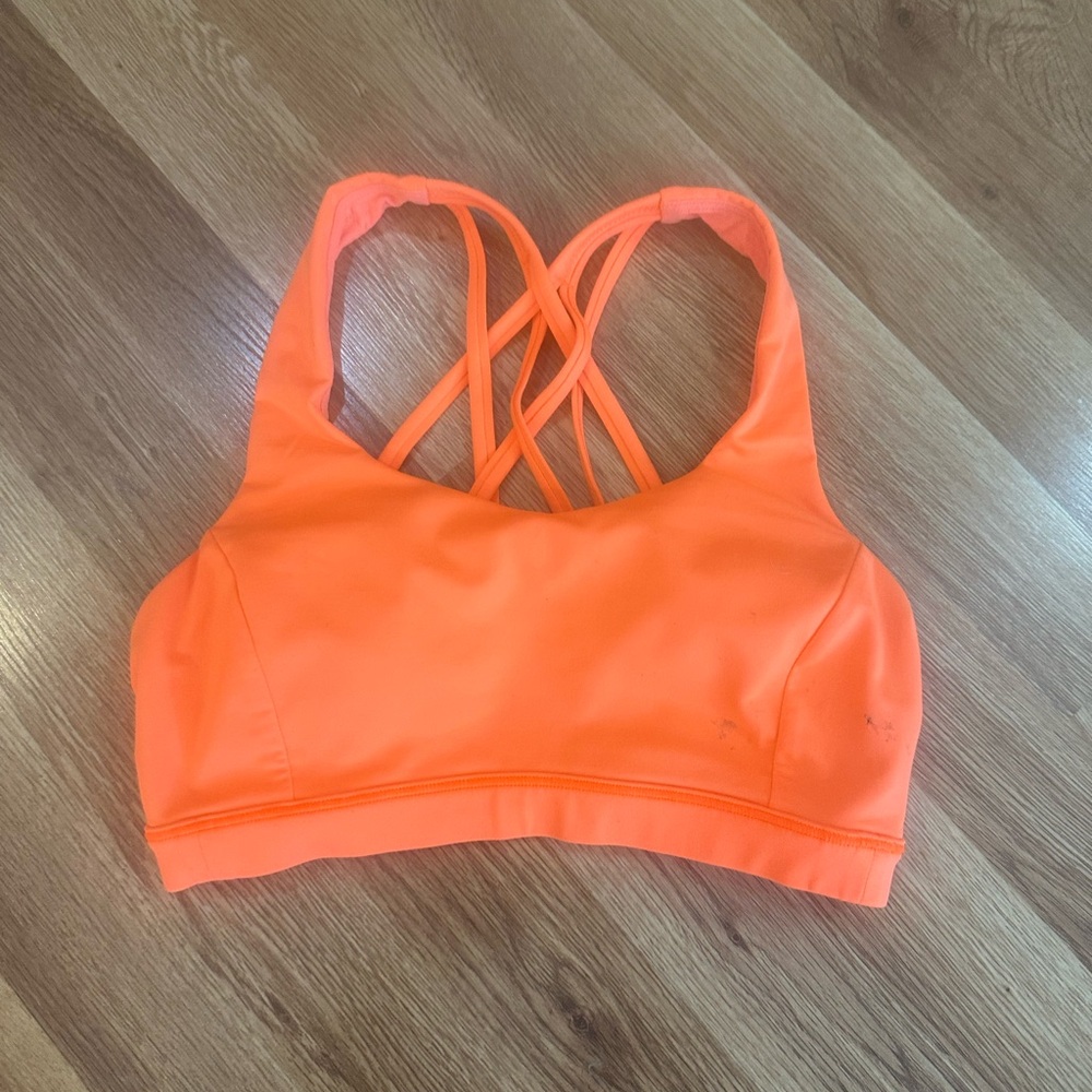 Lululemon Athletica Vibrant Orange Bikini Top